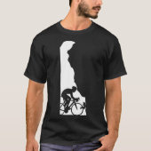 fietsen met Delaware Biker T-shirt (Voorkant)