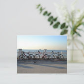 Fietsen met een rij briefkaart (Staand voorkant)