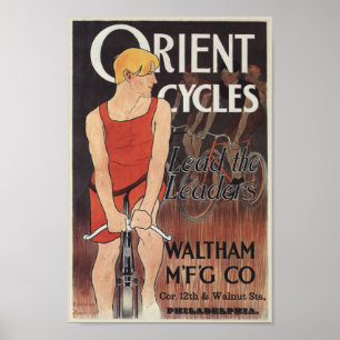 fietsen met fietsgerichtheid en kunstPoster Poster