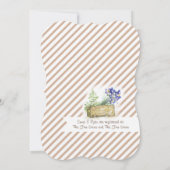 Fietsen met Flower Basket Vrijgezellenfeest Kaart (Achterkant)