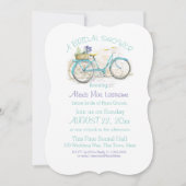 Fietsen met Flower Basket Vrijgezellenfeest Kaart (Voorkant)