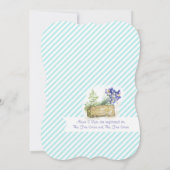 Fietsen met Flower Basket Vrijgezellenfeest Kaart (Achterkant)