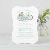 Fietsen met Flower Basket Vrijgezellenfeest Kaart (Staand voorkant)