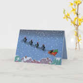 Fietsen met gevouwen Wenskaart Kaart (Gele Bloem)