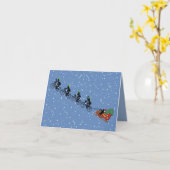 Fietsen met gevouwen Wenskaart Kaart (Gele Bloem)