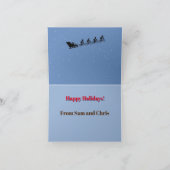 Fietsen met gevouwen Wenskaart Kaart (Binnen)