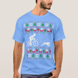 fietsen met honden met een lelijke kerstbeker Xm T-shirt<br><div class="desc">Fietsen met honden met een lelijke kerstbeker en een lichtpremie .</div>