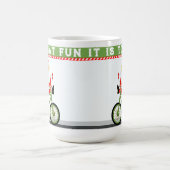 Fietsen met Kerst Koffiemok (Center)