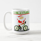 Fietsen met Kerst Koffiemok (Links)