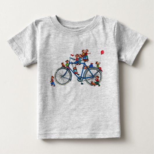 Fietsen met Kinder Baby Shirt (Voorkant)