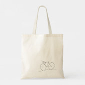 Fietsen met Kinderen Canvas tas (Achterkant)