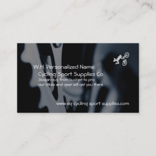 Fietsen met logo voor sportfietsen visitekaartje