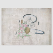  fietsen met rozen mand tissuepapier (Voorkant)