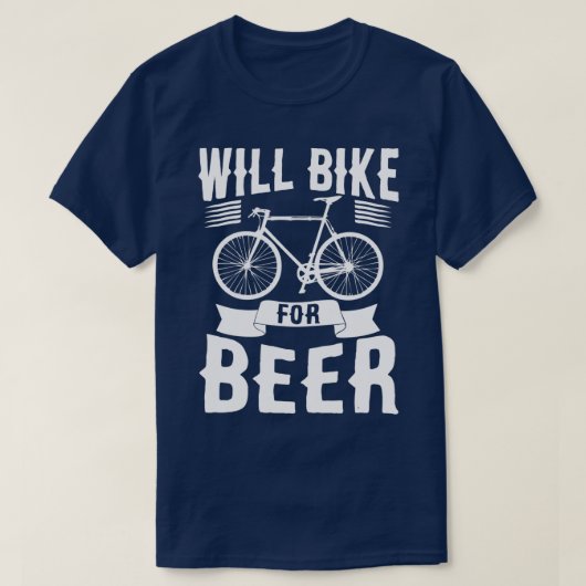 Fietsen met triathlon voor sportliefhebbers t-shirt (Design voorkant)