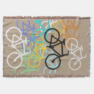 Fietsen... met uw eigen achtergrondkleur deken