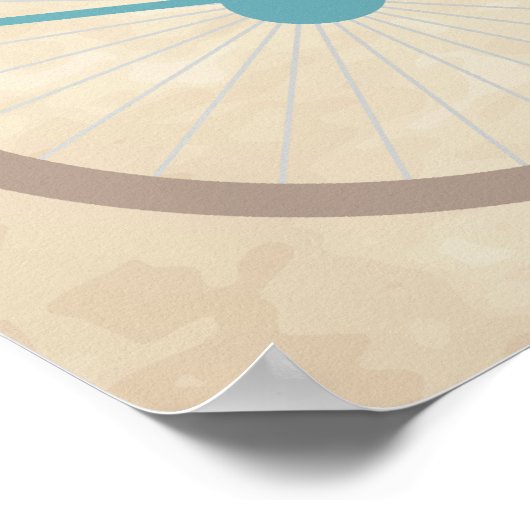 Fietsen met vogels poster (Hoek)