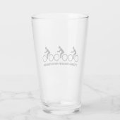 Fietsen met vrienden heeft voordelen glas (Achterkant)