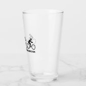 Fietsen met vrienden heeft voordelen glas (Links)