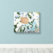 Fietsen met Waterverf Canvas Afdruk (Insitu (Houten vloer))