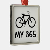 Fietsen, Mijn 365 Metalen Ornament (Rechts)