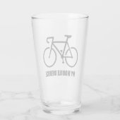 Fietsen, mijn mobiele apparaat glas (Achterkant)