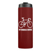 Fietsen, mijn mobiele apparaat thermosbeker (Voorkant)