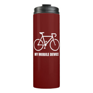 Fietsen, mijn mobiele apparaat thermosbeker