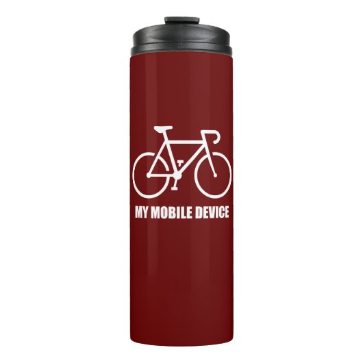 Fietsen, mijn mobiele apparaat thermosbeker (Voorkant)