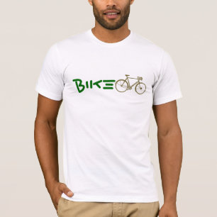 fietsen, milieuvriendelijk t-shirt