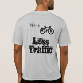 Fietsen - Minder verkeer, Minder smog T-shirt (Achterkant)