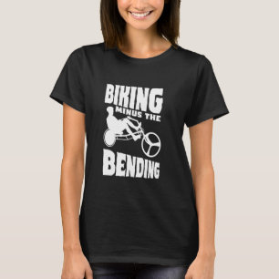 Fietsen minus de buigfiets workout fiets t-shirt