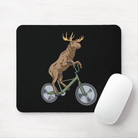 Fietsen Moose Gift Mannen Vrouwen Moose Muismat (Met muis)