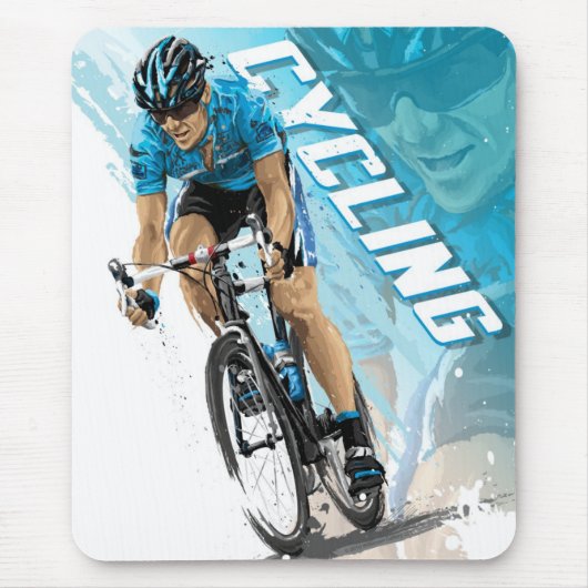 Fietsen Mousepad Muismat (Voorkant)