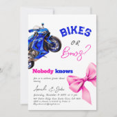 Fietsen of Bogen Blauw of Roze Sport Geslacht Onth Kaart (Voorkant)