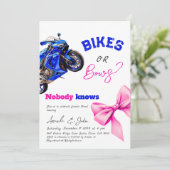 Fietsen of Bogen Blauw of Roze Sport Geslacht Onth Kaart (Staand voorkant)