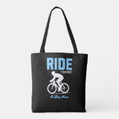 Fietsen of thuisblijven 2 tote bag (Achterkant)