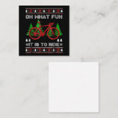 Fietsen Oh Wat Leuk Bike Verschrikkelijke Kerst Sw Notitiekaartje (Voorkant / Achterkant)