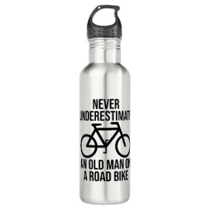 Fietsen onderschat nooit een oud Man Waterfles