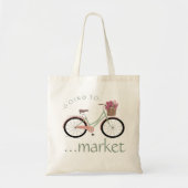 fietsen - op de markt brengen tote bag (Voorkant)