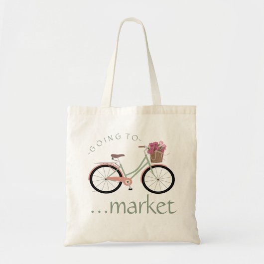 fietsen - op de markt brengen tote bag (Voorkant)
