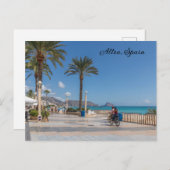 Fietsen op de promenade briefkaart (Voorkant / Achterkant)