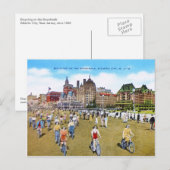 Fietsen op de stoep briefkaart (Voorkant / Achterkant)