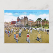 Fietsen op de stoep briefkaart (Voorkant)