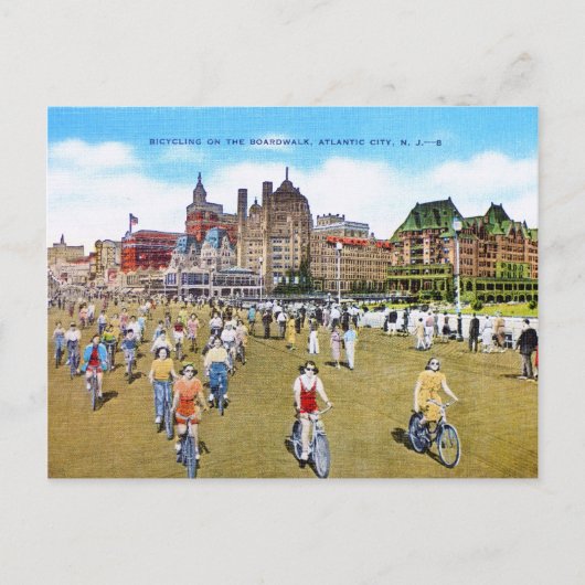 Fietsen op de stoep briefkaart (Voorkant)