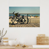 Fietsen op de stoep poster (Keuken)