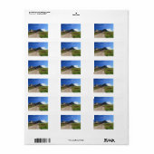 fietsen op dolomiet etiket (Full Sheet)