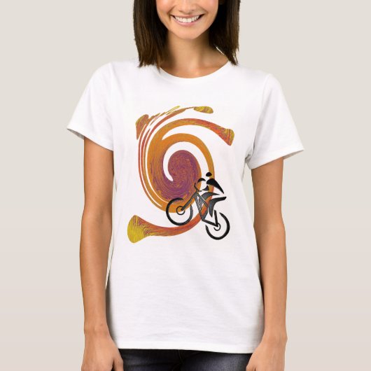 fietsen op elk terrein t-shirt (Voorkant)