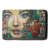 Fietsen op graffiti badmat (Voorkant)