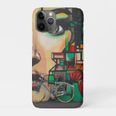 Fietsen op graffiti Case-Mate iPhone case (Achterkant)