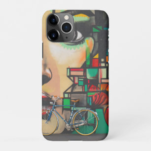 Fietsen op graffiti iPhone 11Pro hoesje